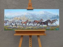 Load image into Gallery viewer, Original oil painting titled On the Move by Pat Cross.
